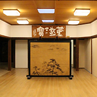 越前手漉き襖紙・本鳥の子　in 四天王寺・客殿