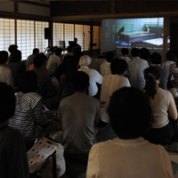 越前手漉き襖紙・本鳥の子　in 四天王寺・客殿
