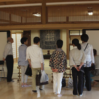 越前手漉き襖紙・本鳥の子　in 四天王寺・客殿