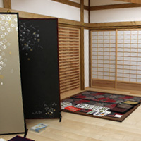 越前手漉き襖紙・本鳥の子　in 四天王寺・客殿